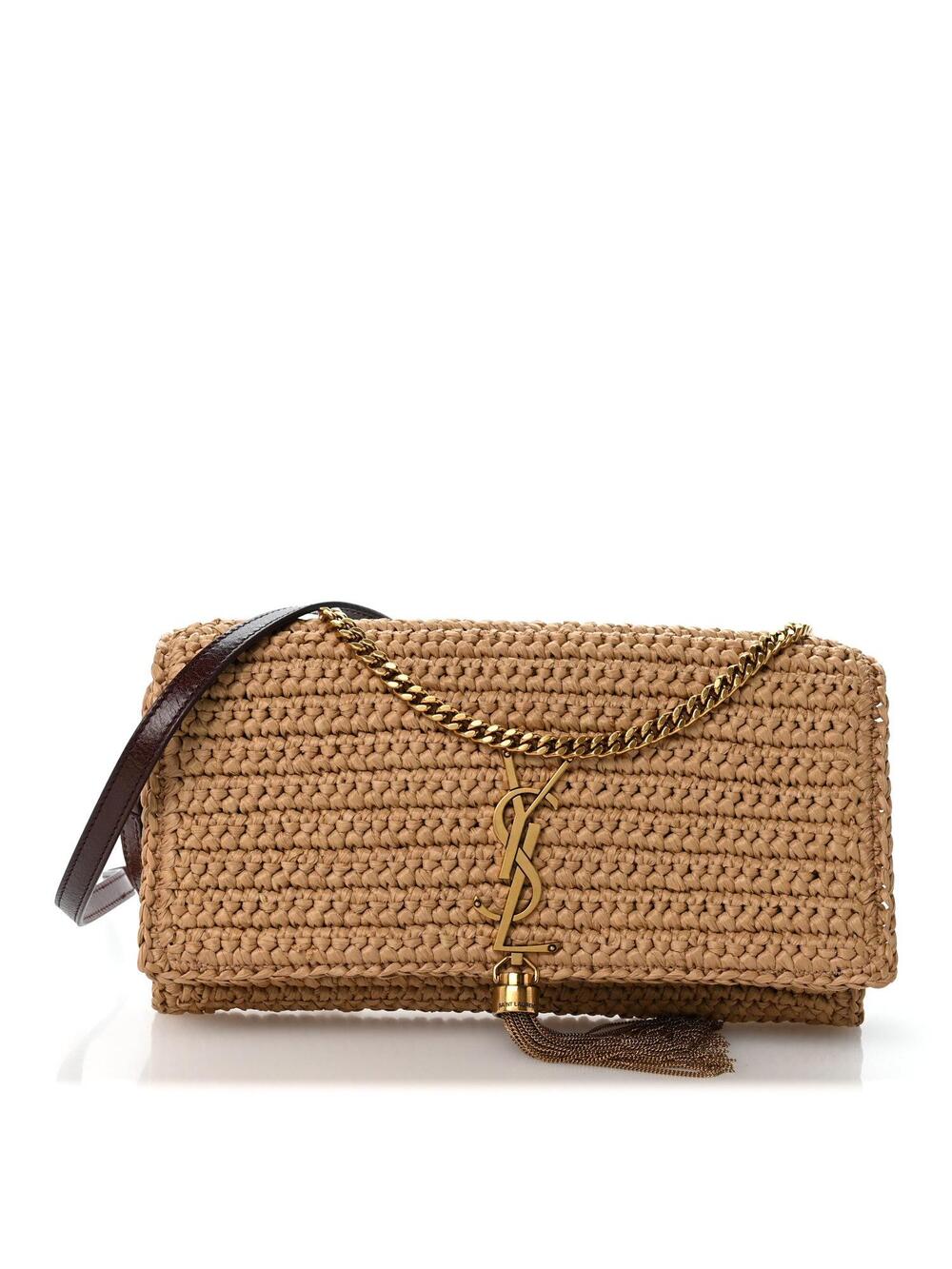 Saint Laurent Raffia Tassel Kate 99 #343943S14B